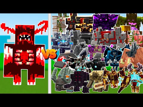 Fearden vs All Bosses [Minecraft Mob Battle]