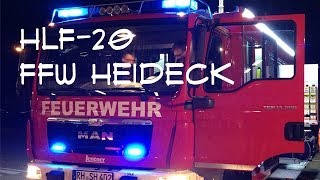 preview picture of video 'Ankunft des HLF 20 - Feuerwehr Heideck'