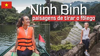 NINH BINH: passeio imperdível no norte do Vietnã | Hoa Lu, barco em Trang An e Montanha Muá