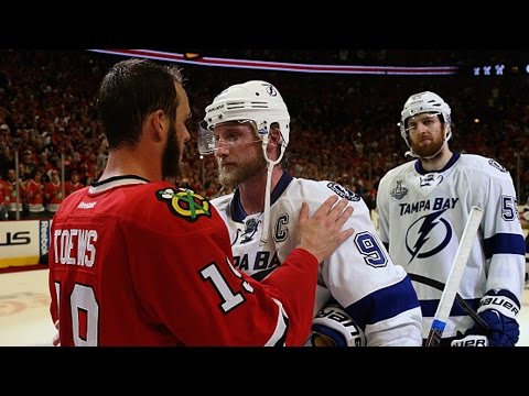 Blackhawks and Lightning shake hands