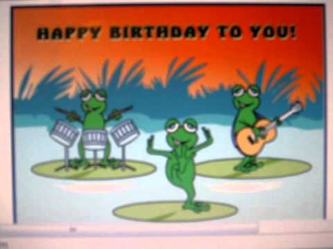 Dancing Birthday Frog