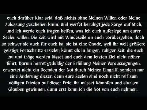 ICH SPRECHE EUCH AN! ERFÜLLUNG DER VORAUSSAGEN ....