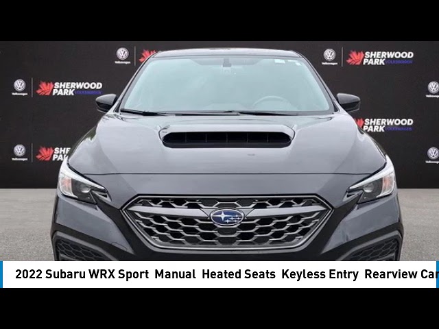 2022 Subaru WRX Sport | Manual | Heated Seats | Keyless Entry in Cars & Trucks in Strathcona County