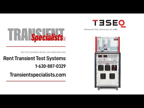 Teseq NSG 5500 & PA 5840 Overview - Automotive Transient Test System Guide