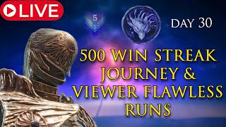 (DAY 30) 500 Win streak Depth 5 Solos !challenge + Viewer Flawless Runs