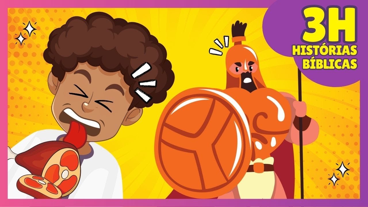 3 HORAS DAS HISTÓRIAS BÍBLICAS INFANTIS MAIS CONHECIDAS DA BÍBLIA