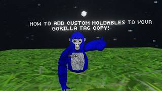 How To Add Custom Holdables To Your GTAG Copy!