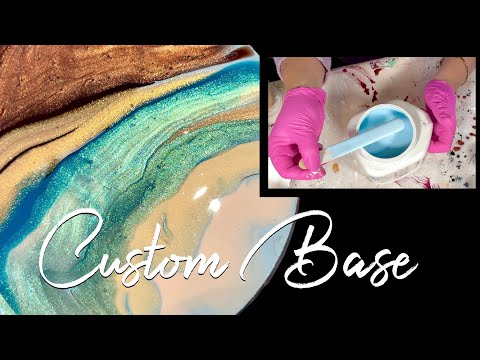 #304 Making A Custom Coloured Base For Your Blooms. Gorgeous Colours!
