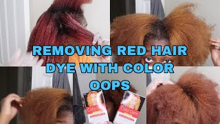 DOES COLOR OOPS WORK? | USING COLOR OOPS TO REMOVE RED HAIR DYE!!!