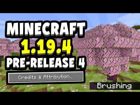 CHERRY TEXTURE UPDATED! Minecraft 1.19.4 Pre-Release 4