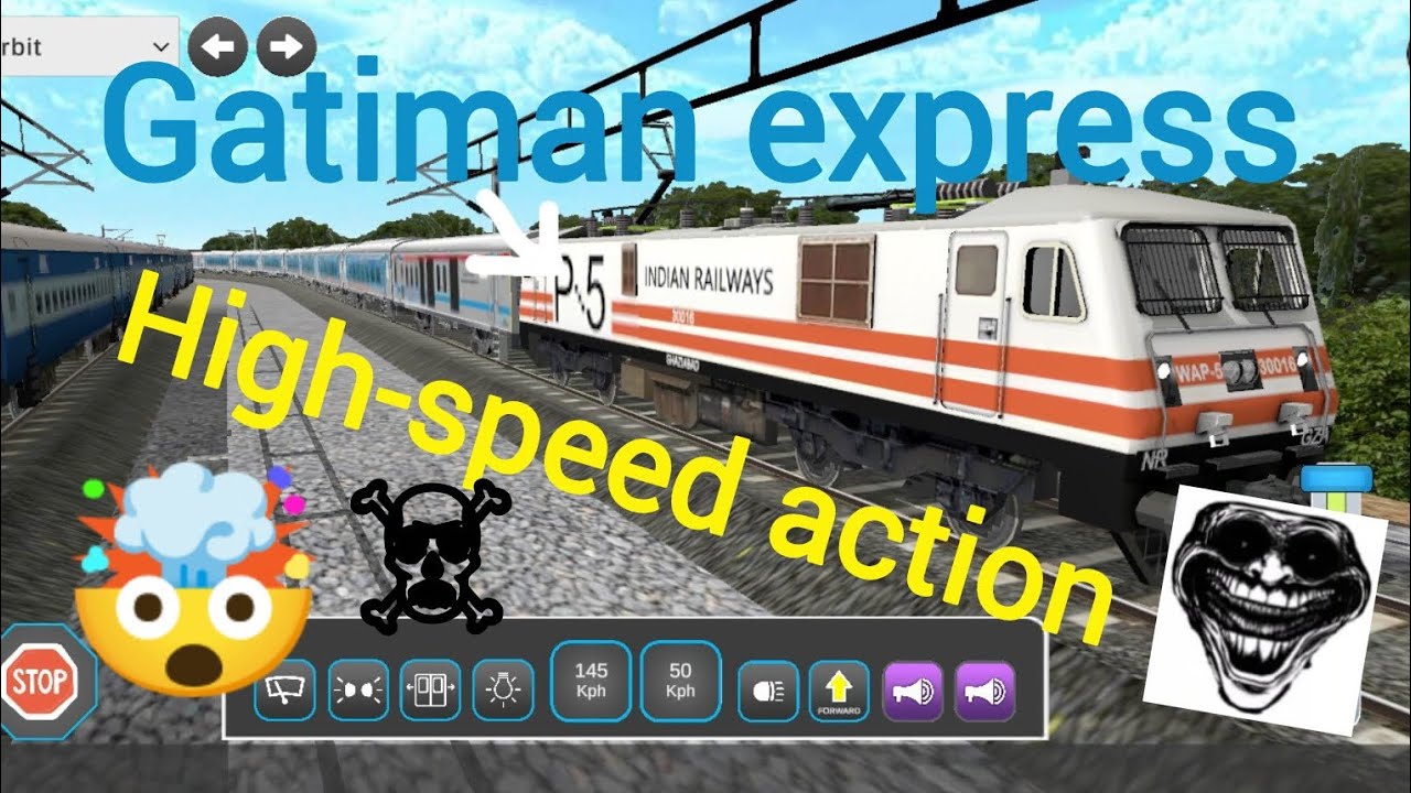 Gatiman express High speed parallel race (Indian loco train simulator)
