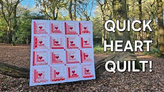 Quick VALENTINES QUILT | Vlog