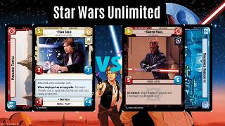 Han (JTL) Red vs. Maul (LOF) Force Blue | Star Wars Unlimited Gameplay