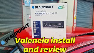 BLAUPUNKT VALENCIA BT200 DAB+ car stereo radio install and review