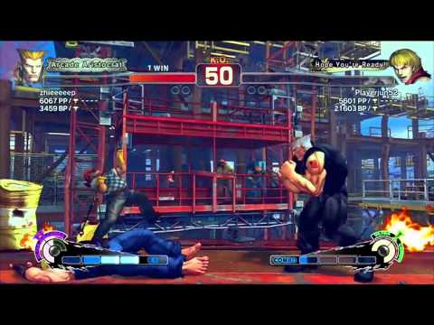 SSF4: Zhieeeeep (Guile) VS Playerjun52 (Ken) - Endless Battle