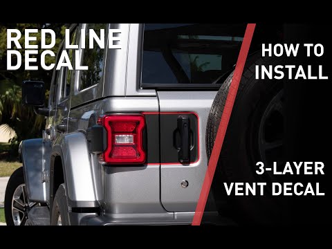 Jeep JL Wrangler Rear Door Decal Install Video