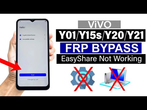 Vivo Y01/Y15s/Y20/Y21- FRP BYPASS | EasyShare App Not Working  (Without Pc)
