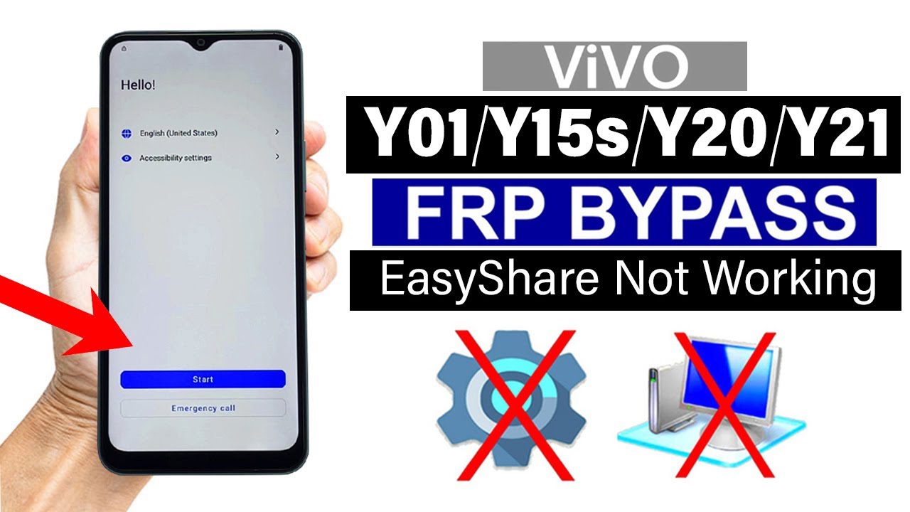 Vivo Y01/Y15s/Y20/Y21- FRP BYPASS | EasyShare App Not Working  (Without Pc)