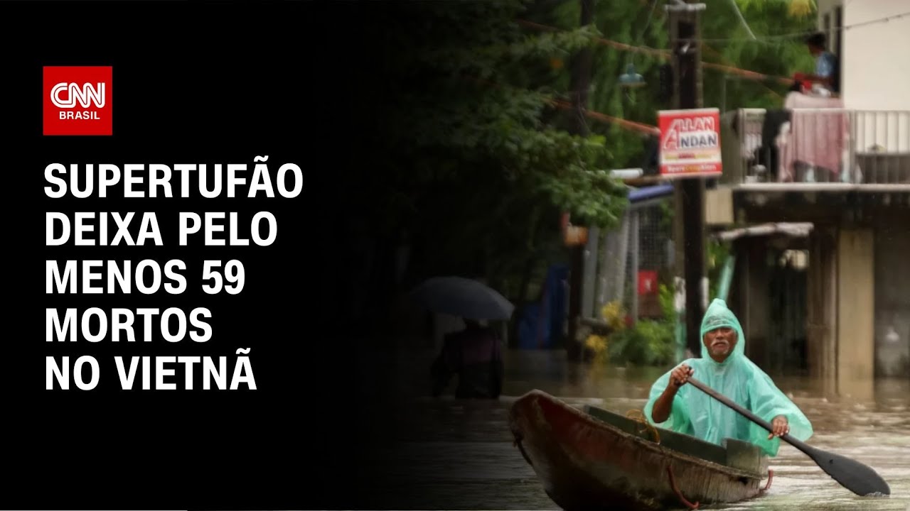 Supertufão deixa pelo menos 59 mortos no Vietnã | LIVE CNN