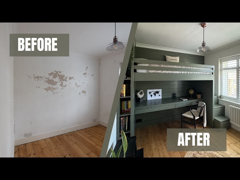 Fitted Loft Bed With Desk in London