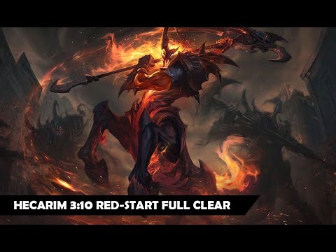 [Season 11.7] Hecarim Jungle Clear Guide | 3:10 Red-Start Full Clear