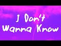 Mario Winans - I Don't Wanna Know (Lyrics)