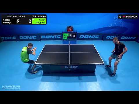 11:35 Nazarii Haievyi - Anton Shypilov 13.10.2023 TT Euro.Cup Ukraine Master. TABLE 4
