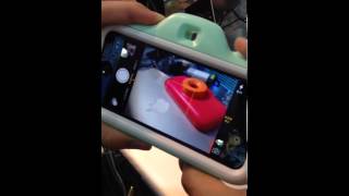 iPhone5/5S : aca 8 Lense Filter Handy Snap Case (Triad, Diamond, Hole, Heart, Red, Yellow, Mint L...