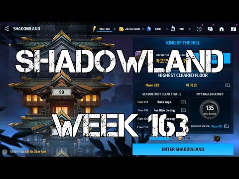 CLEARING SHADOWLAND BEFORE V760 UPDATE WITH ALL UNIFORMS WEEK 163 MARVEL FUTURE FIGHT