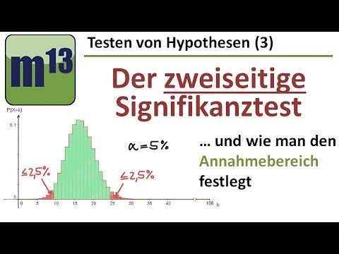 Testen von Hypothesen (3): beidseitiger Signifikanztest