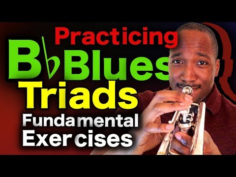 Bb Blues Progression | Practicing Triads on Trumpet