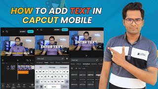 Add Text in CapCut Mobile | CapCut Mobile Video Editing Course #8