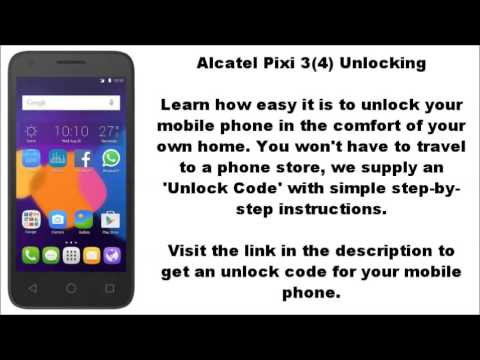 Unlock Alcatel Pixi 3 (4) (4003A 4003D 4003X) - SIM ME Lock