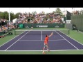 Roger Federer Practice 2014 BNP Paribas Open.