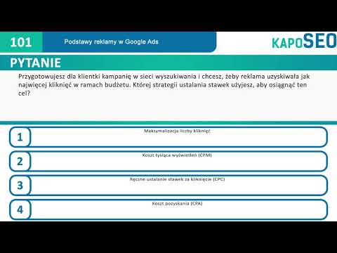 Przygotowujesz dla klientki kampanię w sieci wyszukiwania i chcesz, żeby reklama uzyskiwała jak