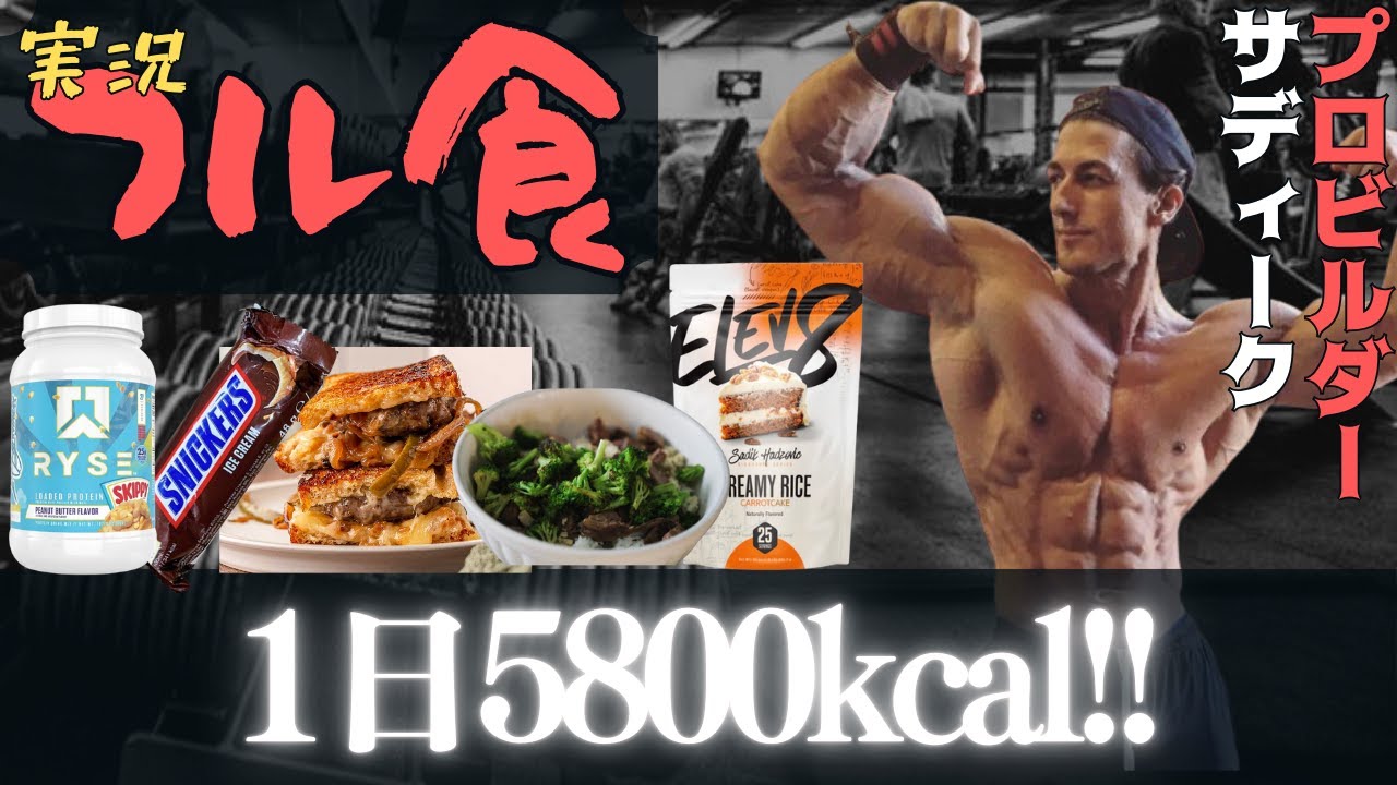 【フル食実況】超忙しいプロビルダーの1日(増量期) / サディーク