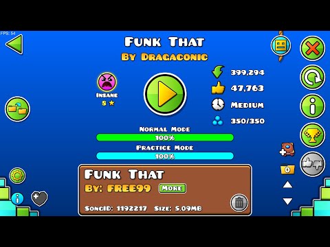 "Funk That" By Dragaconic Geometry Dash 2.2