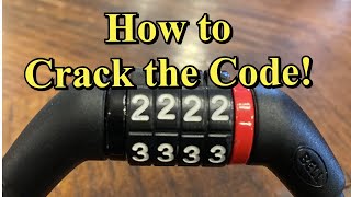 Hack a Bike Lock Combination!  Forgot bike lock combo?  Lost Combination?  Here is how to solve it