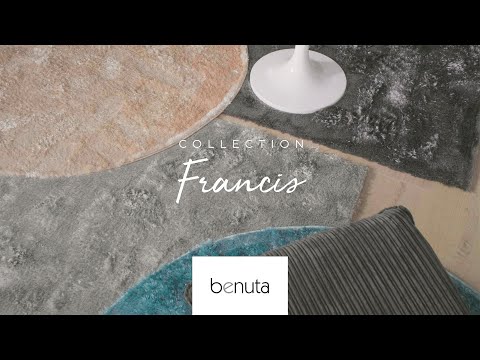 Tapis à poils longs Francis Turquoise - Textile - 80 x 1 x 150 cm