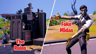 Fake Midas Takes Over The Ruins in Fortnite!