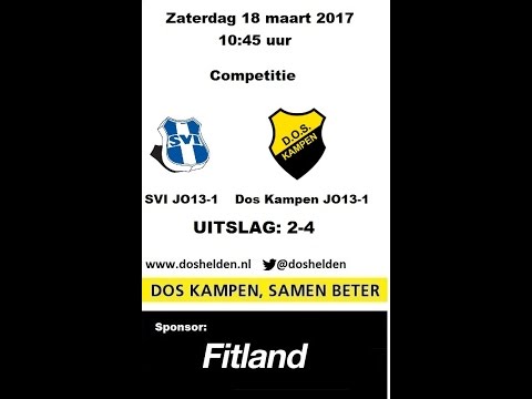 Doshelden Kampen:18-03-2017 SVI JO13-1 (D1) -  Dos Kampen JO13-1 (D1) (2-4)