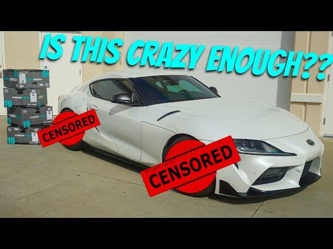 TOYOTA SUPRA GETS CRAZY CUSTOM WHEELS!!