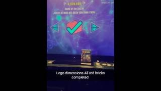 Lego dimensions final level and gold bricks mini kits and rescues and red bricks