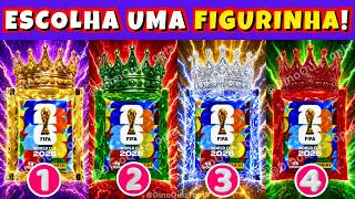 ⚽ ESCOLHA SEU PACOTE DE FIGURINHAS MISTERIOSAS DA COPA DO MUNDO 2026 ⚽🏆 Quiz da Copa do Mundo!🔥