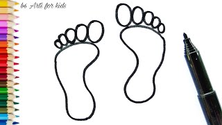 How to draw footprints