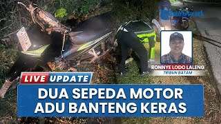 Tiga Orang Luka dalam Kecelakaan Adu Banteng Dua Sepeda Motor di Jalan Nusantara Kabupaten Bintan