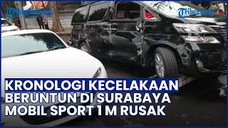 Kecelakaan Beruntun di Jalan Raya Darmo: Mobil Sport Mazda Rp1 Miliar Ringsek, Vellfire Terguling!