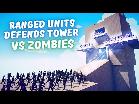RANGED UNITS DEFENDS TOWER VS ZOMBIES TABS GAMEPLAY