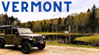 Dispersed camping overnight in Vermont