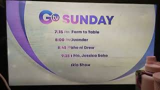 GTV Sunday Schedule (January 14, 2024)